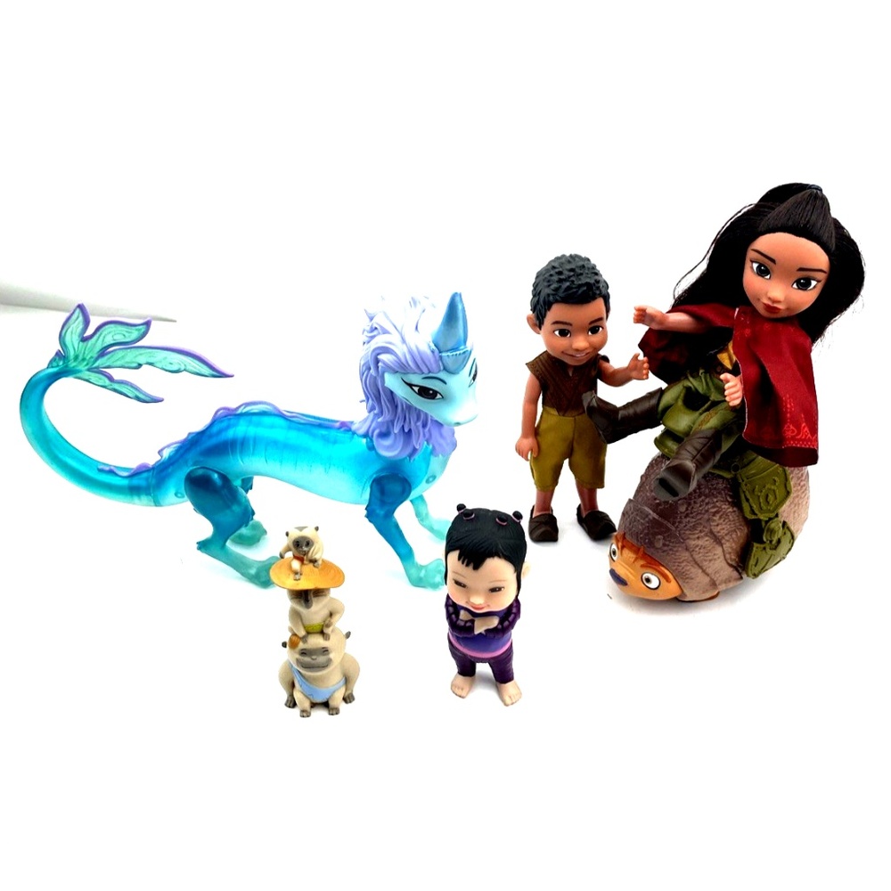 Disney The Last Dragon Toys Raya & Friends Action Figures Children Kids